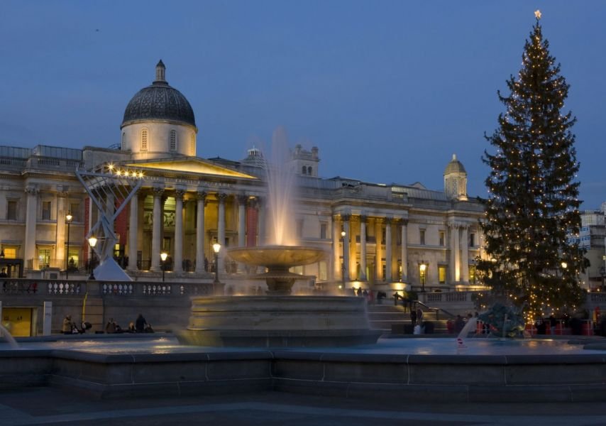 Árbol de Navidad en Trafalgar Square.